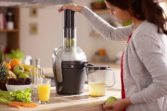 Gute Entsafter zeichnen sich durch eine hohe Saftausbeute aus Philips HR 1869/01 beim Entsaften